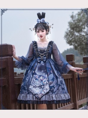 Unicorn Gothic Style Lolita Dress OP by YingLuoFu (SF35)